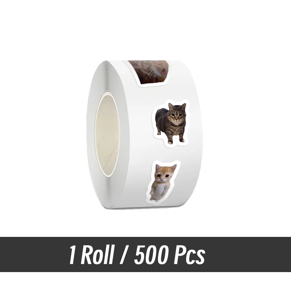 

500 шт. Наклейки с мемами и кошками LOLEDE