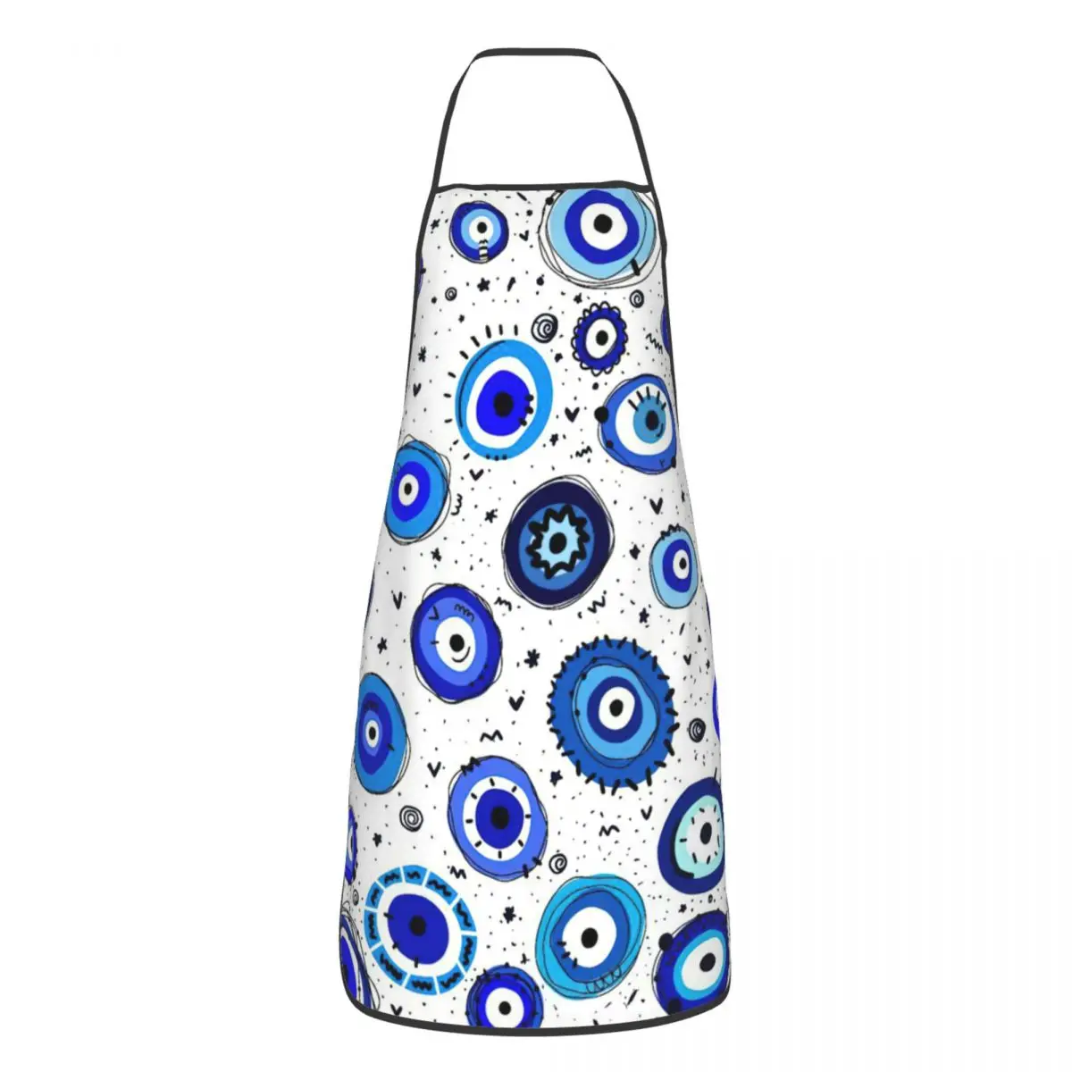

Eye Blue Eye Apron Unisex Printed Kitchen Bibs Mystic Cuisine Cooking Tablier