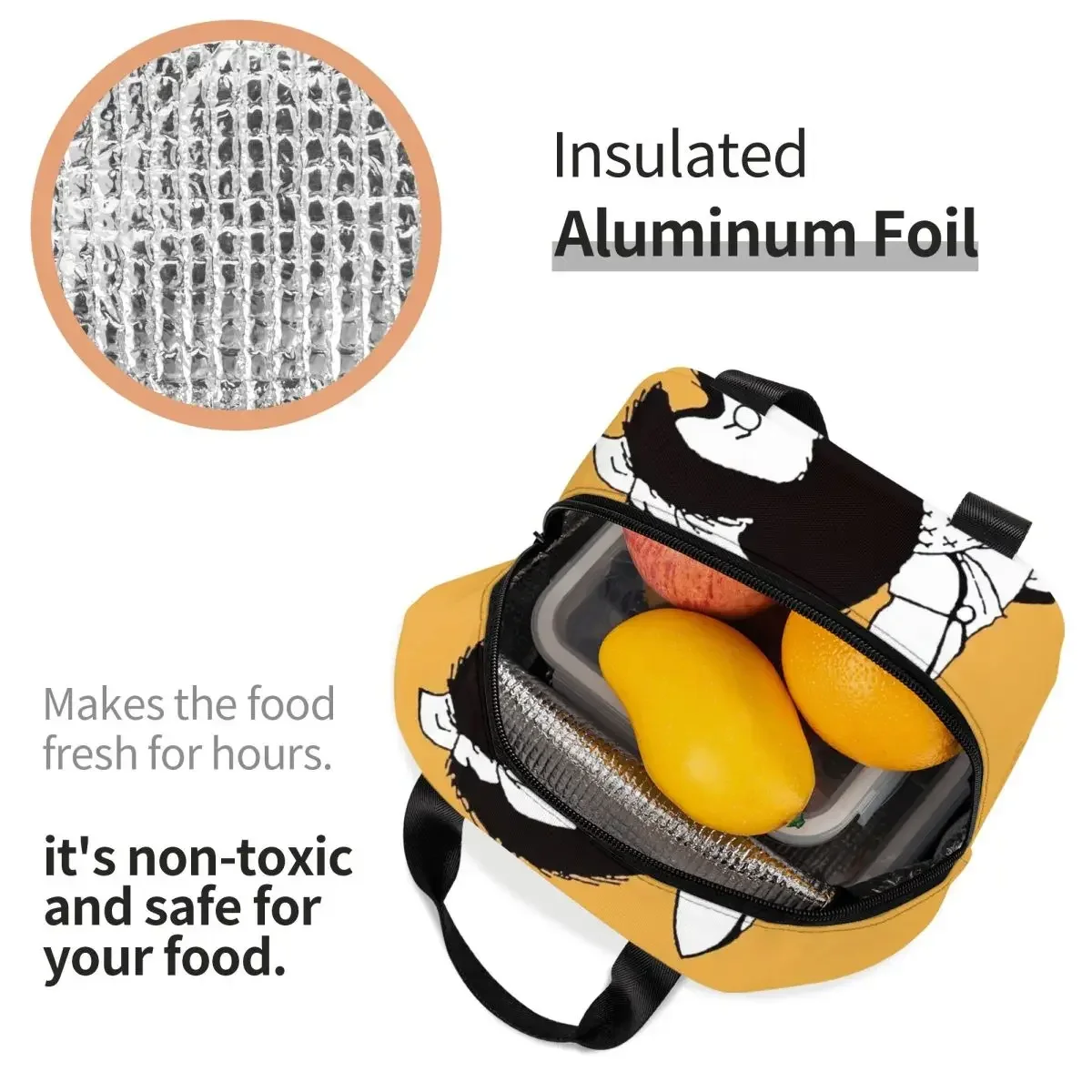 Изолированная сумка для обеда Mafalda пикника на открытом воздухе аргентинские