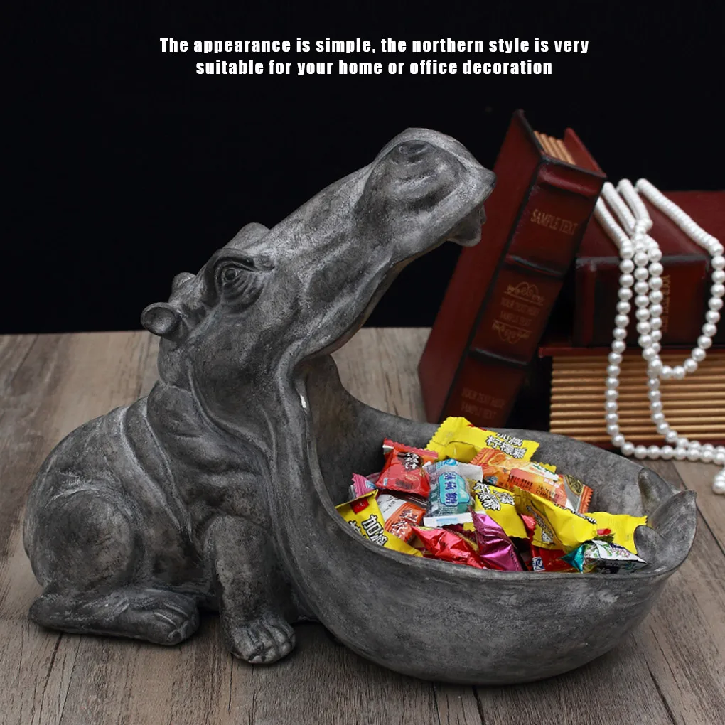 

Key Storage Tray Home Porch Decor Resin Animal Statue Key Phone Holder Tray Sidetable Ornament Household Key Storage Supplies