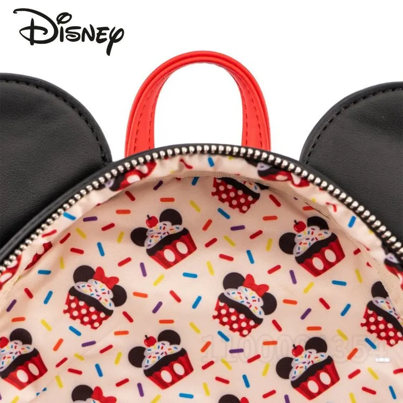 Disney Minnie Original 2023 New Women's Backpack Luxury Brand Mini Backpack 3D High Quality Cartoon Fashion Girl's Schoolbag enlarge