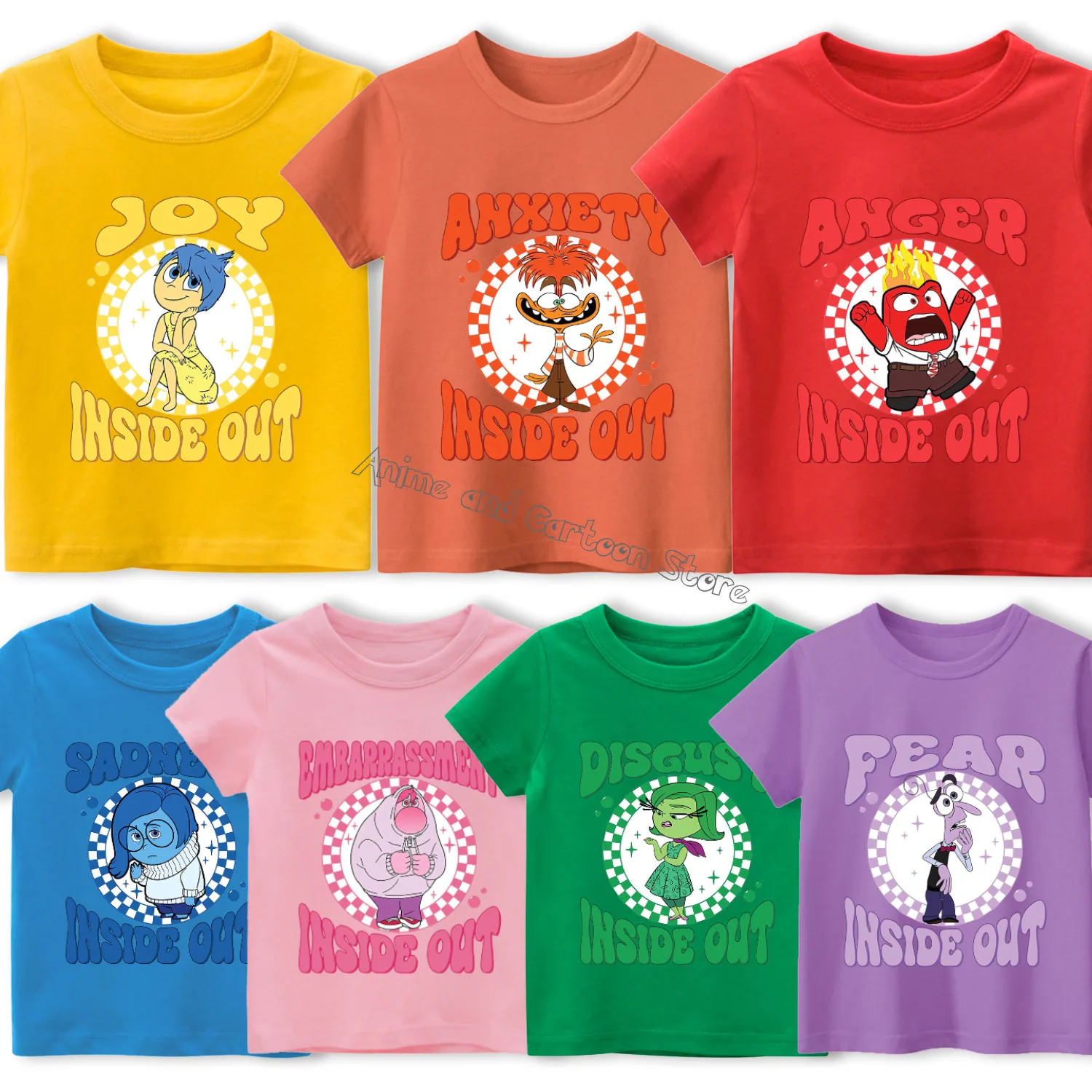 Футболка детская с коротким рукавом принтом из мультфильма