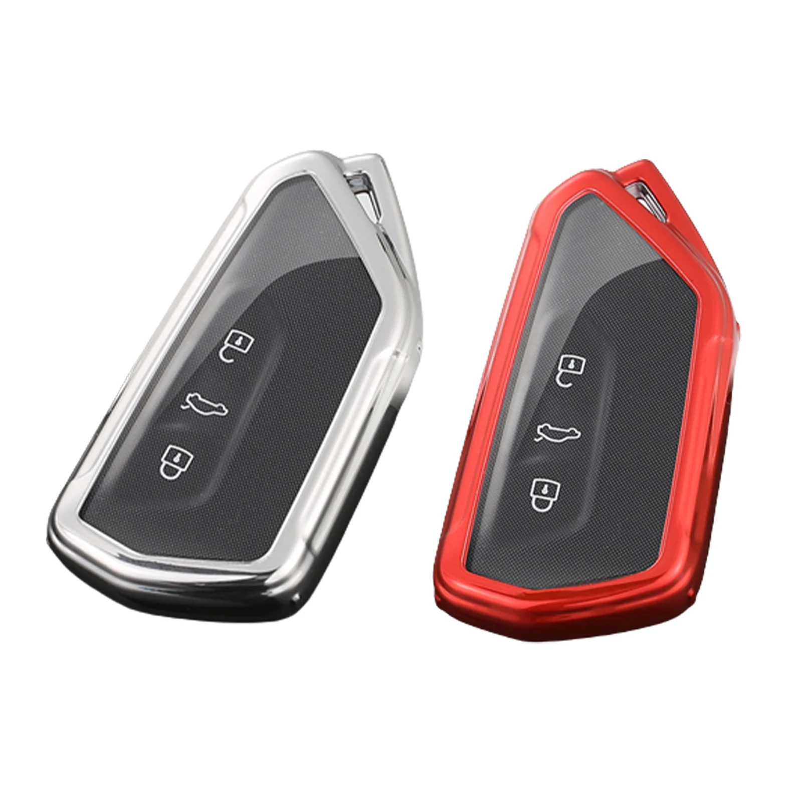 

Чехол для автомобильного ключа из ТПУ для VW Volkswagen Golf 8 Mk8 2020 Skoda Octavia, 3 кнопки, чехлы для дистанционного управления без ключа, держатель для клю...
