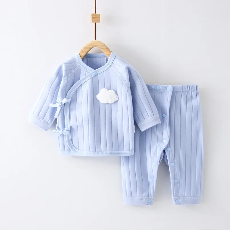 

Комплект для малышей от 0 до 6 месяцев, весенне-осенний комплект для новорожденных мальчиков и девочек, повседневная одежда для девочек, футболка с длинным рукавом и штаны, костюм
