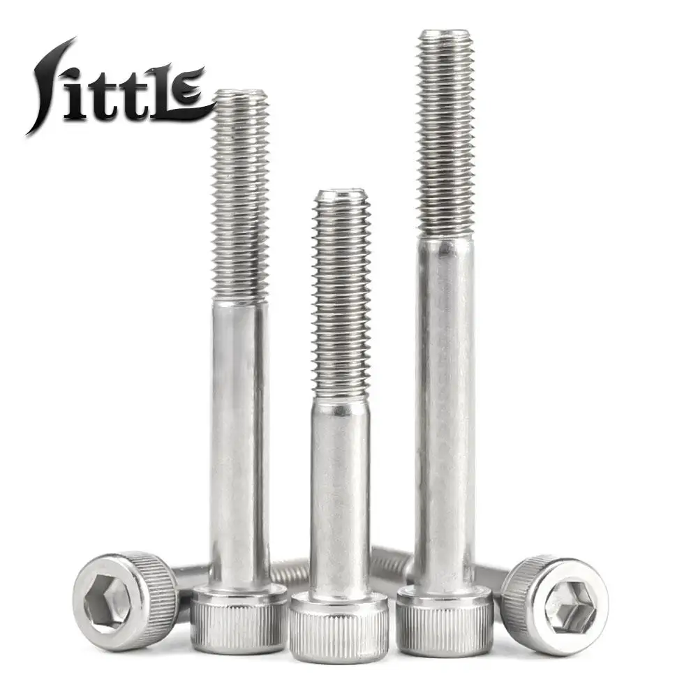 1/2/3/5Pcs Vis Parafuso M5 M6 M8 M10 316 Half Thread Shoulder Screw and Bolts Tornillos Halfe Threads Cup Head Socket Cap Screws