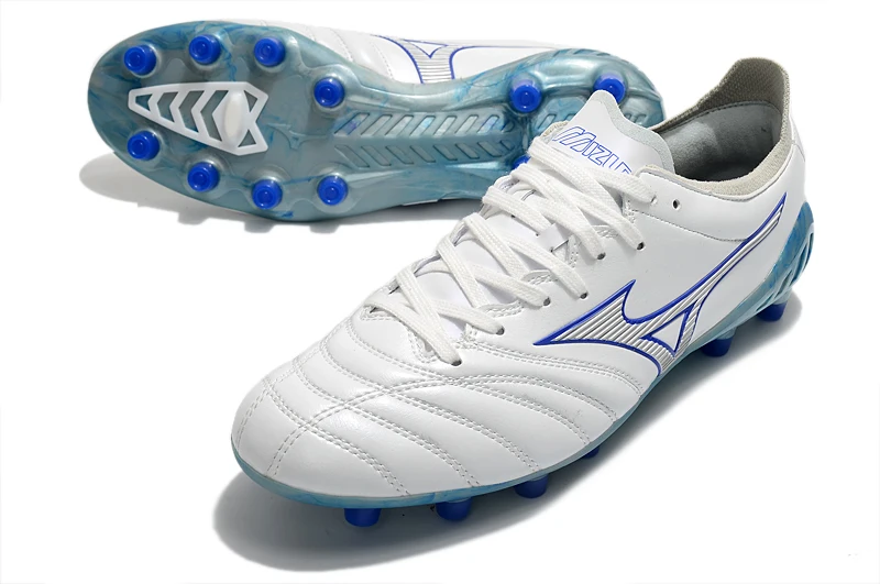 Authentic Mizuno Creation MORELIA NEO III Men's Shoes Sneakers Mizuno Outdoor Sports Shoe White/Blue Color Size Eur 40-45