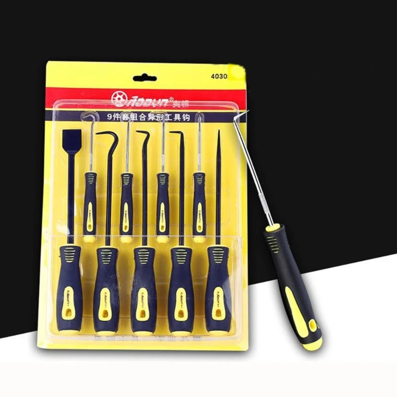 

9Pcs Oil Seal Screwdrivers Set Car Auto Vehicle Pick Hooks For Garages General-Plumbers Mechanics Workshop Car Tools