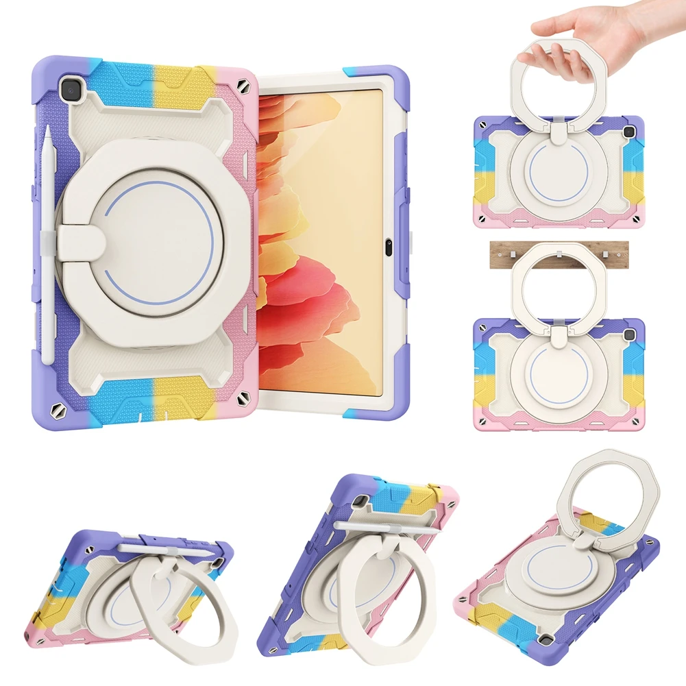 

Cover For Samsung Galaxy Tab A7 10.4 2020 SM-T500 SM-T505 Hand ring stand Armor Heavy Shockproof Kids Tablets Case Capas Fundas