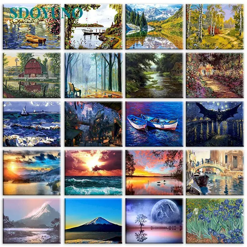 Раскраска по номерам на холсте, 40 х50 см, с рамкой