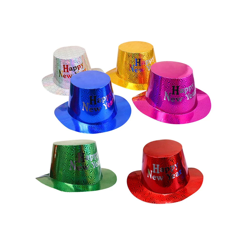 

6 шт., шляпы с надписью «С Новым Годом»