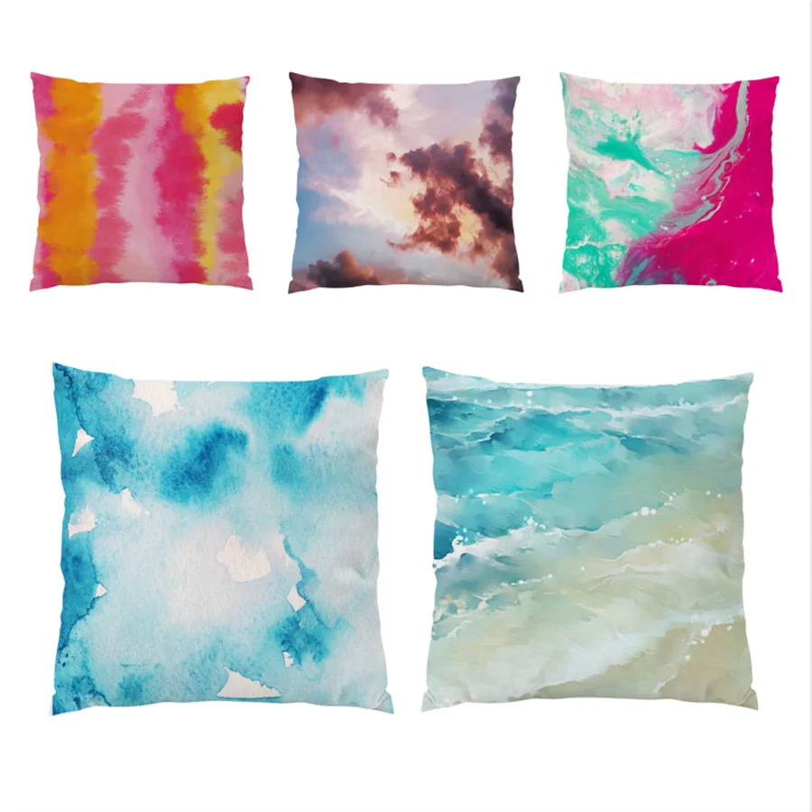 

Pillow Covers Decorative Cushion Polyester Velvet Fabric Luxurious Home Decor Ornamental Pillows for Living Room Simple E0313