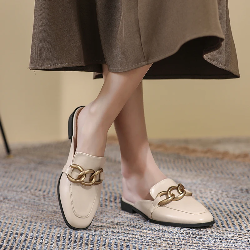 Женские полутапочки летняя Уличная обувь для женщин новинка 2024 женские тапочки