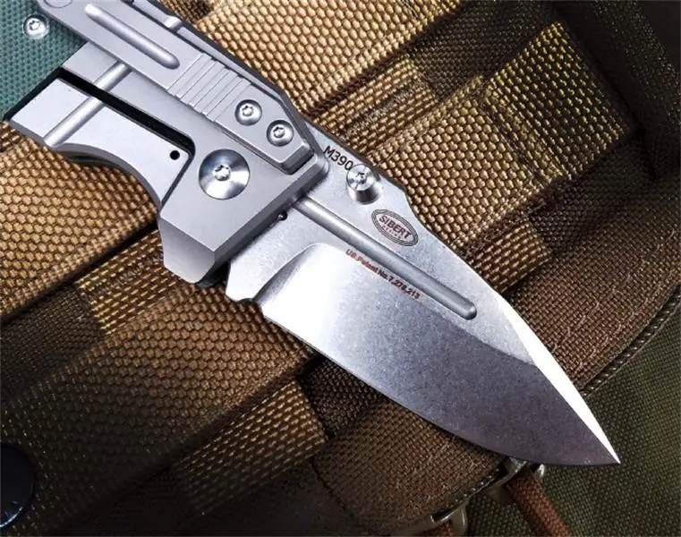 Mini High Quality M390 Blade Benchmade 755 Folding Knife Titanium Alloy G10 Handle Safe Lifesaving Pocket Military Knives Tool