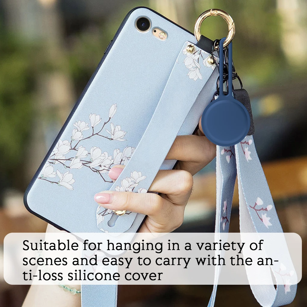 Силиконовый чехол для брелока защита от потери царапин iOS AirTag красный