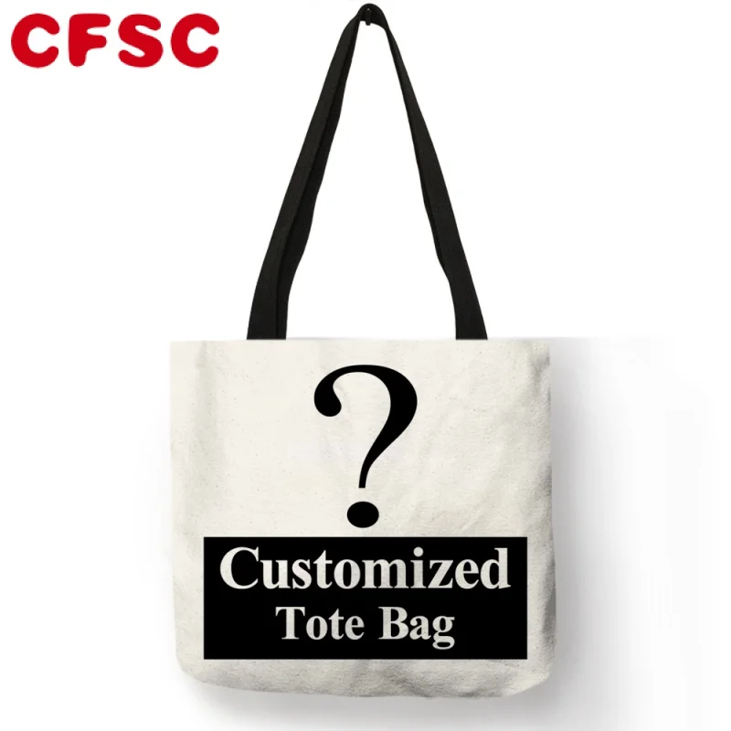 

Индивидуальная женская сумка-тоут, льняная Холщовая Сумка с принтом логотипа на заказ, сумки для покупок «сделай сам»