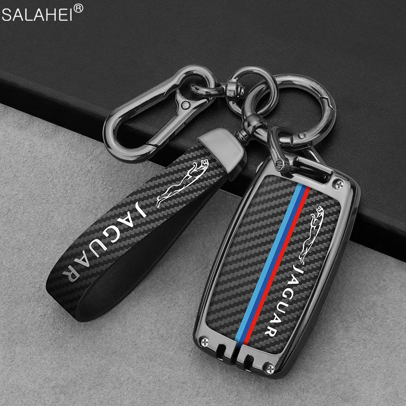 

Zinc Alloy Car Remote Key Cover Case Bag Shell Fob For Jaguar XF XJ XJL XE C-X16 XKR XK V12 E-PACE Guitar Keychain Accessories