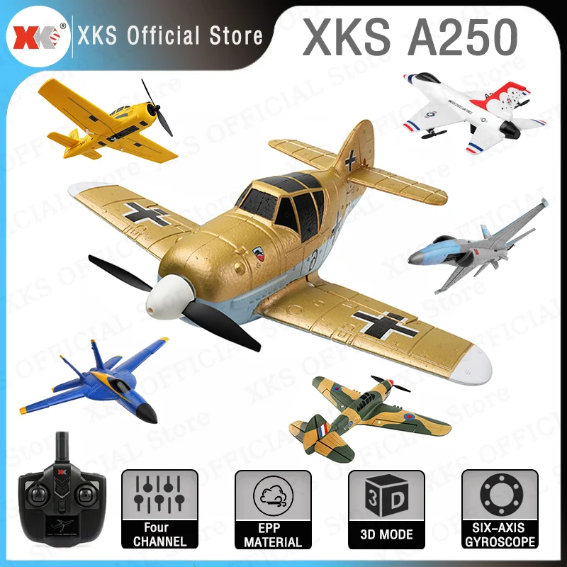 WLtoys XKS A190 A200 A210 A250 A290 радиоуправляемый самолет 2,4G 4Ch 3D/6G самолёт 6-осевой гироскоп Epp с фиксированным крылом фотография подарок для детей