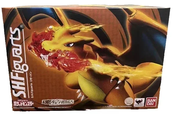 Фото Bandai оригинальный Pokemon S.H.Figuarts SHF аниме фигурка Чаризард аниме фигурки игрушки для детей Коллекционная модель украшения №4