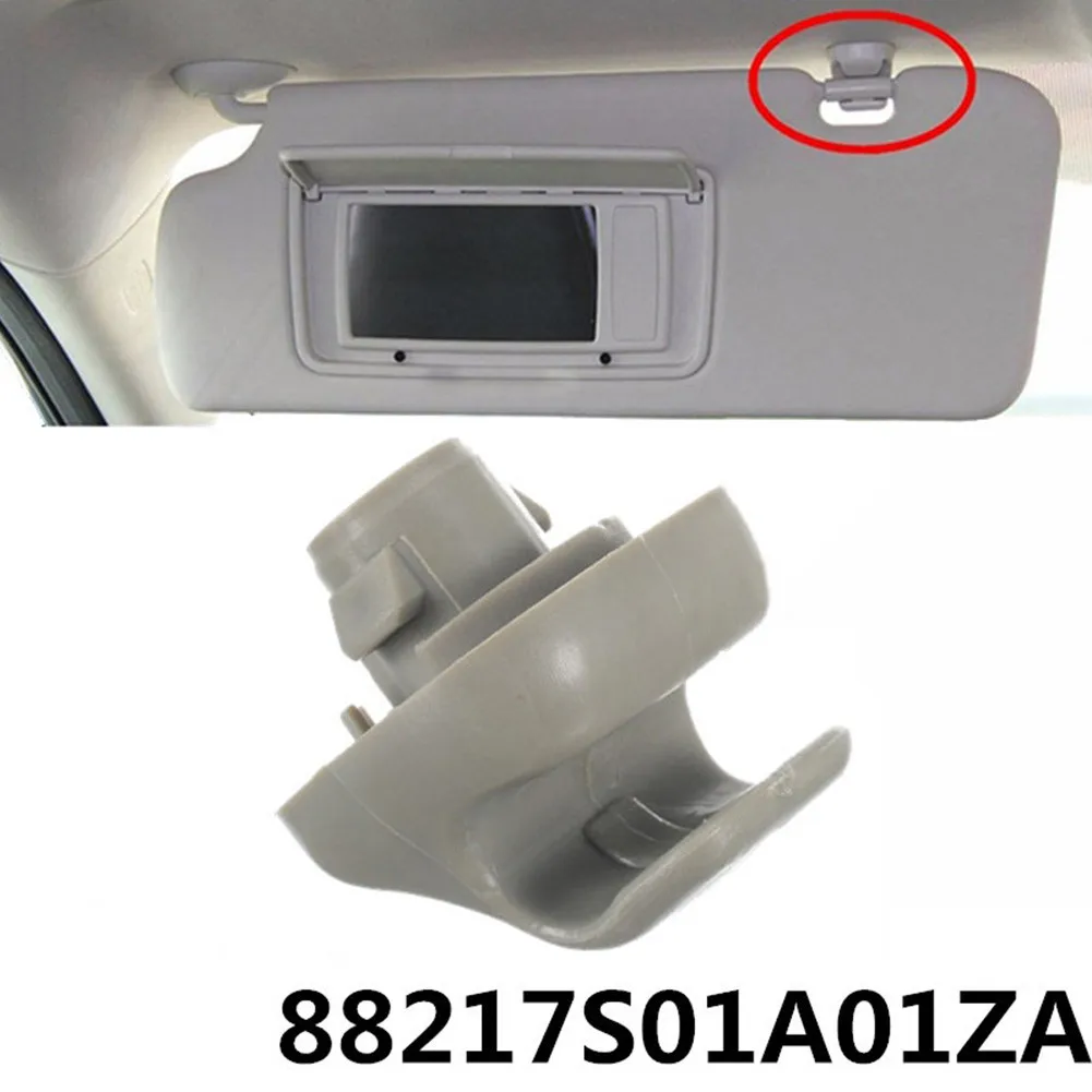 

1pcs Sunvisor Clip For Honda 98-07 For Accord, 96-04 Civic, 06-11 Ridgeline Gray Plastic 88217S01A01ZA Car Replacement Part