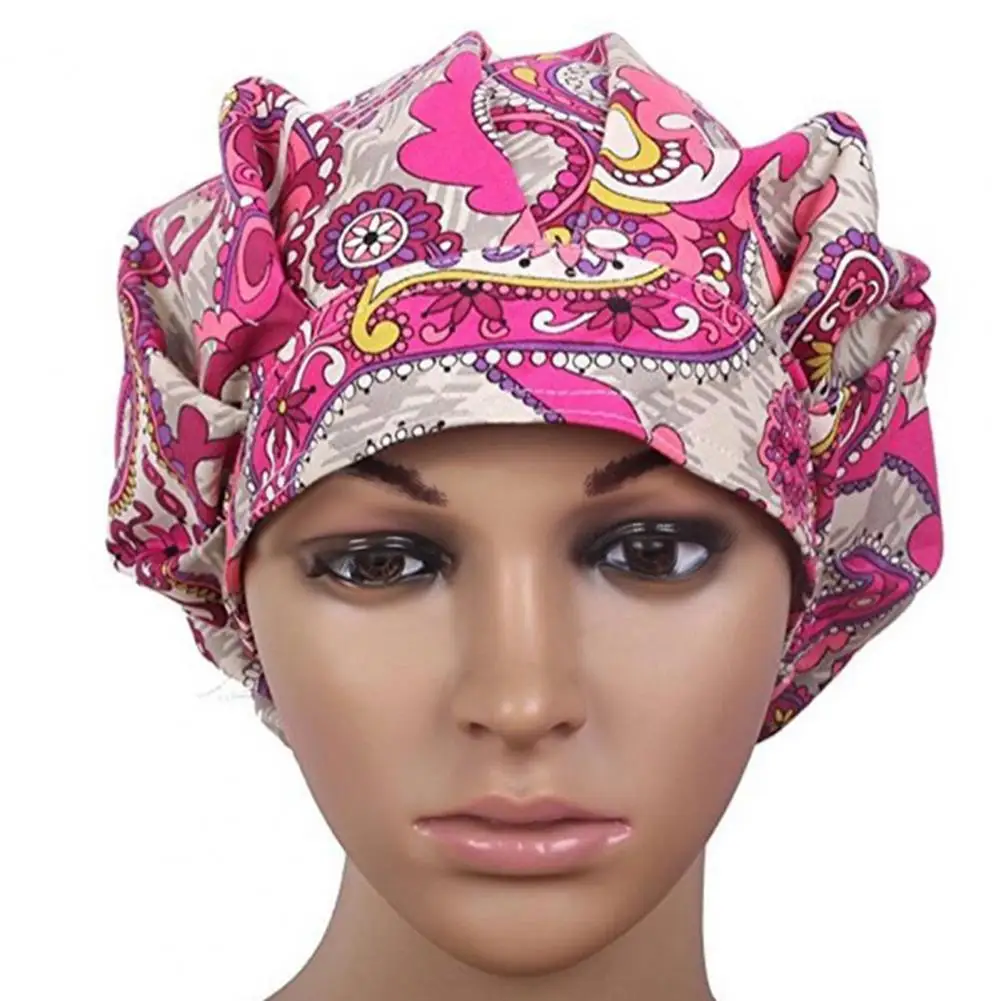 

Sweet Women Cap Round Soft Round Bouffant Hat Scrub Cap Working Cap
