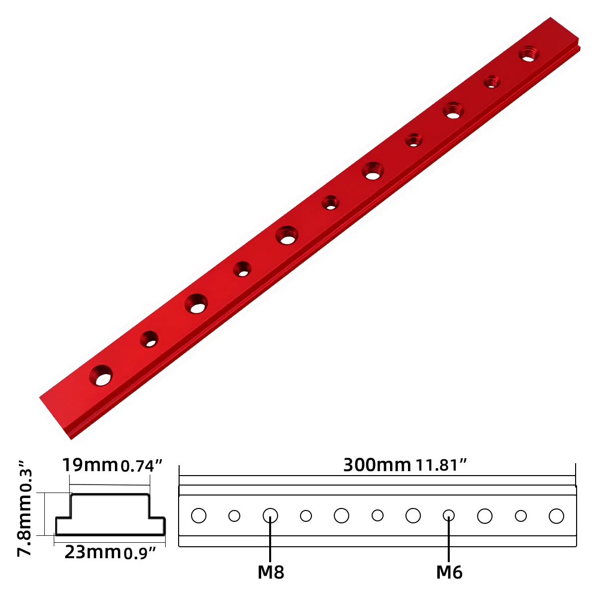 

FNICEL Алюминиевый Т-образный слайдер 300 мм