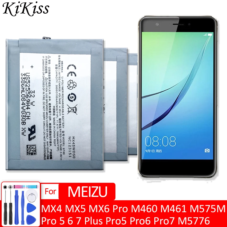 BT40 BT41 BT51 BT56 BA792 Battery For Meizu Meizy MX4 MX5 MX6 Pro M460 M461 M575M M5776/Pro 5 6 7 Plus Pro5 Pro6 Pro7 Batery