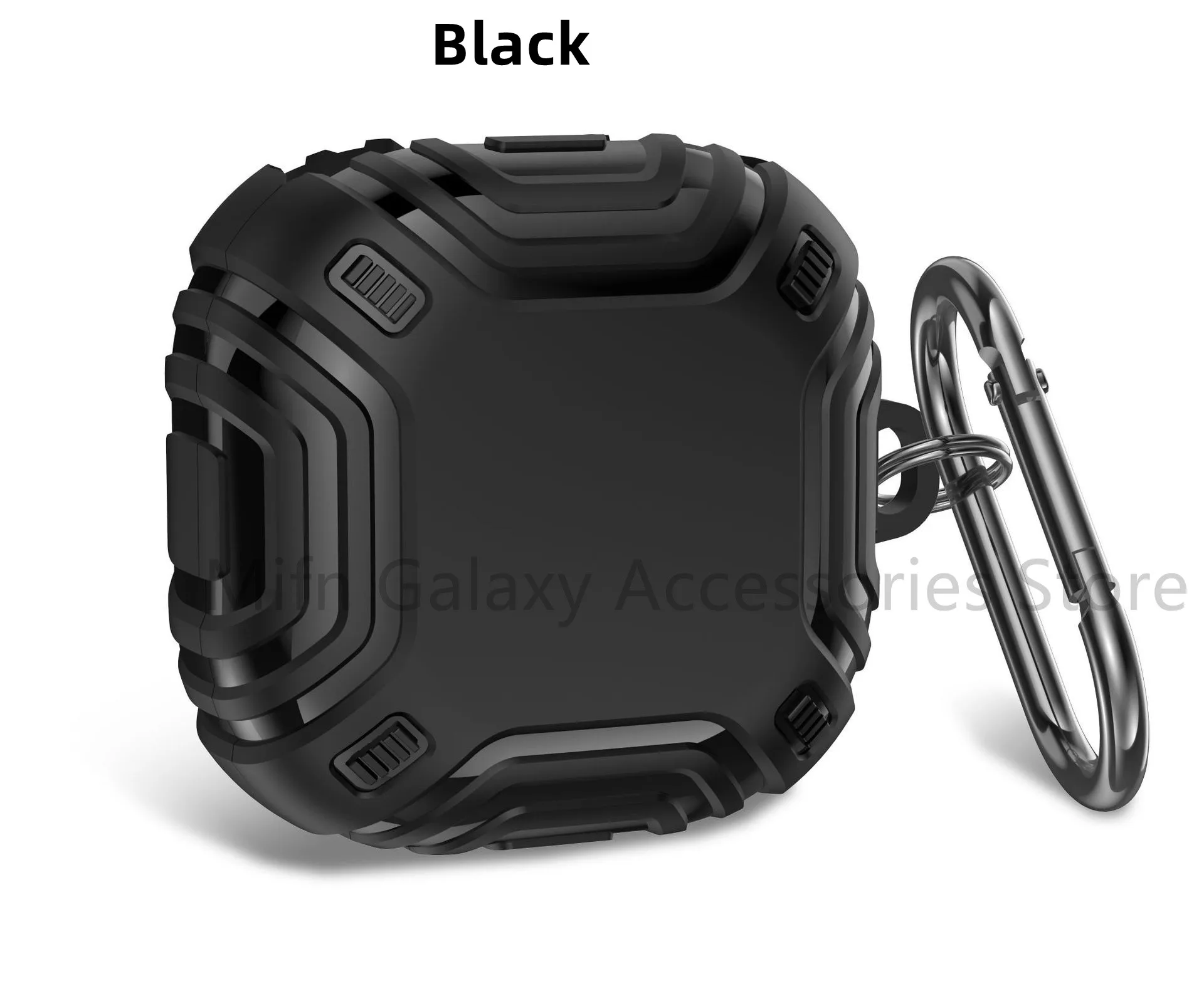 

Carbon Fiber Case For Samsung Galaxy Buds Pro/Galaxy Buds 2/Galaxy Buds Live Hard Full Body Rugged Protective Cover With Hooks