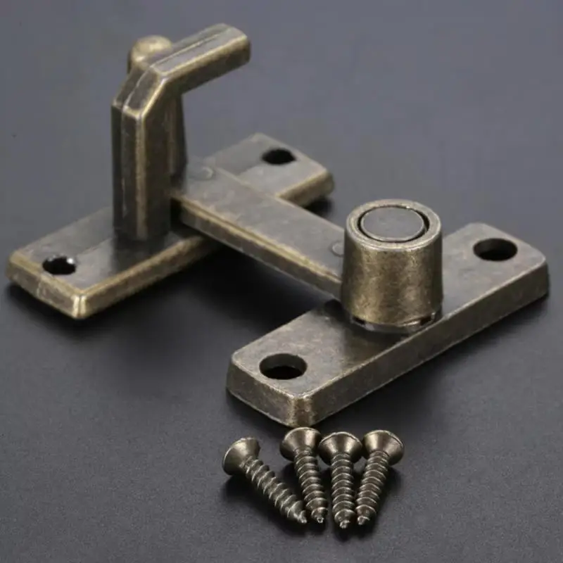 1 комплект, бронзовая ручка замка для раздвижного окна, двери, металлическая дверная защелка, защелка, болт с винтами, защитная цепь для дома, дверная фурнитура для дома