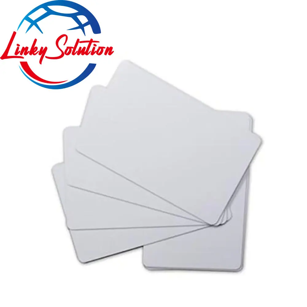 

100pcs glossy White Blank inkjet printable PVC Card Waterproof plastic ID Card business card no chip for Epson for Canon printer