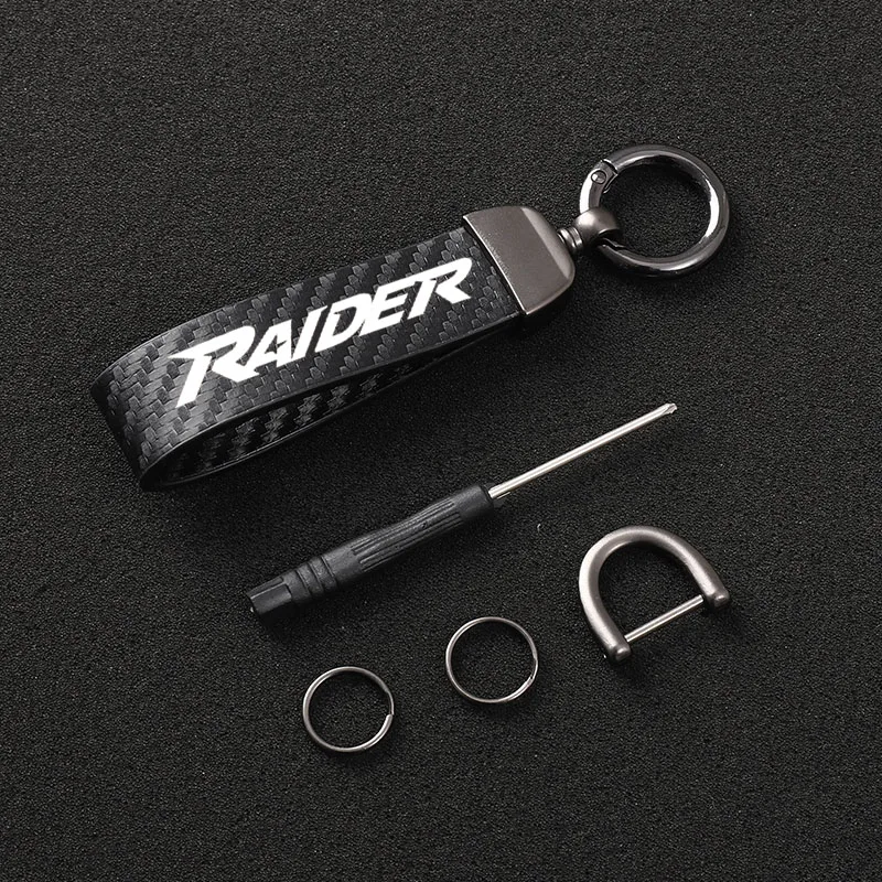 

High-Grade Leather Motorcycle keychain Horseshoe Buckle Jewelry for Suzuki RAIDER Motorcycle Accessories