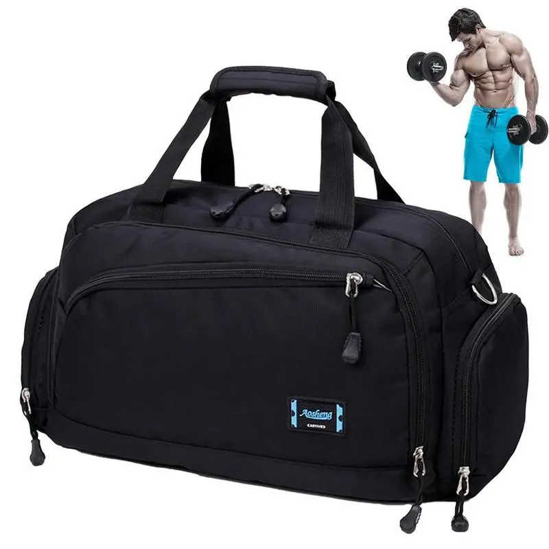 

Travel Gym Bag Overnight Shoulder Bag Waterproof Weekender Carrier Gym Bag For Women And Men For Boxing Training Road Trip