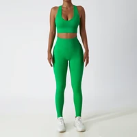 cxuey seamless yoga gym set sports bra shorts leggings trousers two piece high waist fitness overalls workout clothes for women