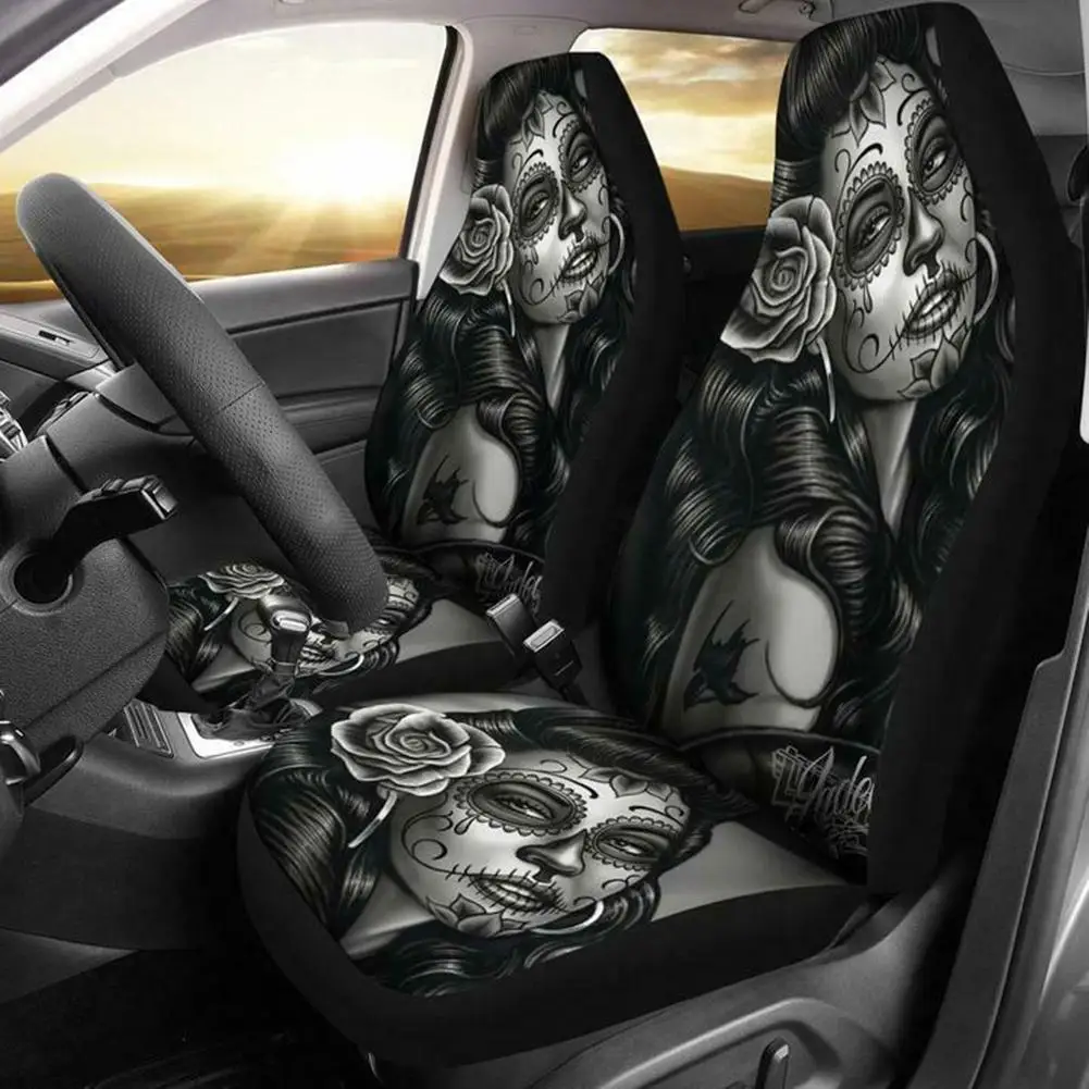 

Car Front Seat Cover Printed Fashion Auto Seat Cover Universal Car Front Seat Cover Car Interior Accessories for Car Truck Van