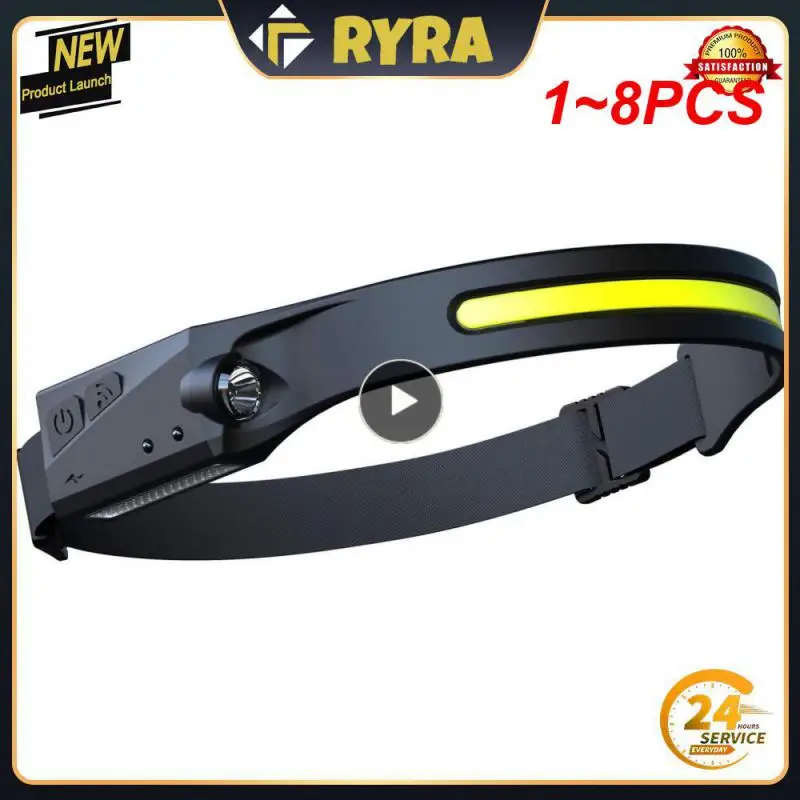 

Головной фонарь с датчиком, 1-8 шт., с USB-зарядкой