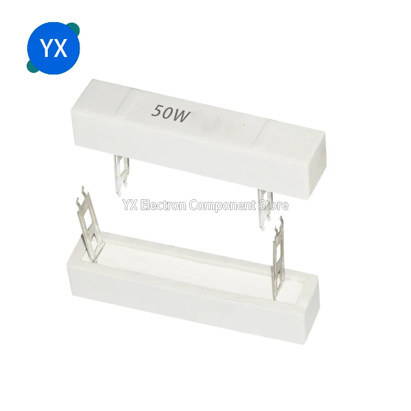 

5 шт. 50 Вт Керамический цементный Силовой Резистор 0,1 ~ 1K 0,2 0.22R 0,33 0,5 1 1,5 2 2,5 3 4 5 6 8 10 16 20 25 30 80 100 200 250 300 1 кОм