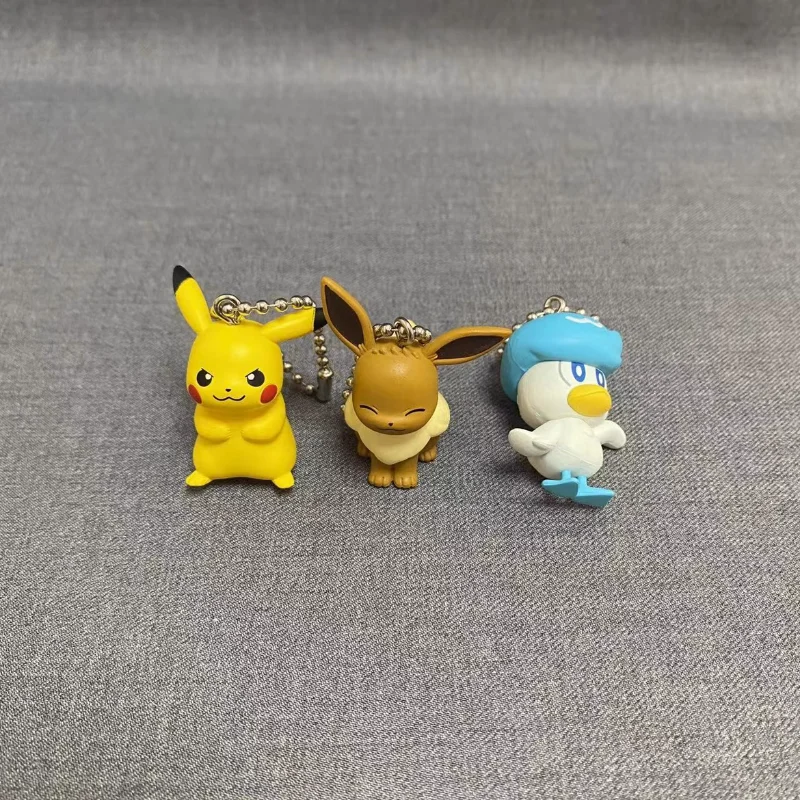 

Bulk Cargo Kawaii Pokemon Pikachu Quaxly Eevee Action Figure Model Toy Collection Ornaments Pendant Key Chain