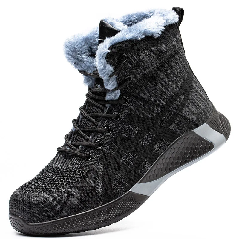 

Новая зимняя обувь большого размера, дышащая защитная обувь с сеткой, противоударная, противопрокольная защитная обувь, мужская обувь на четыре сезона