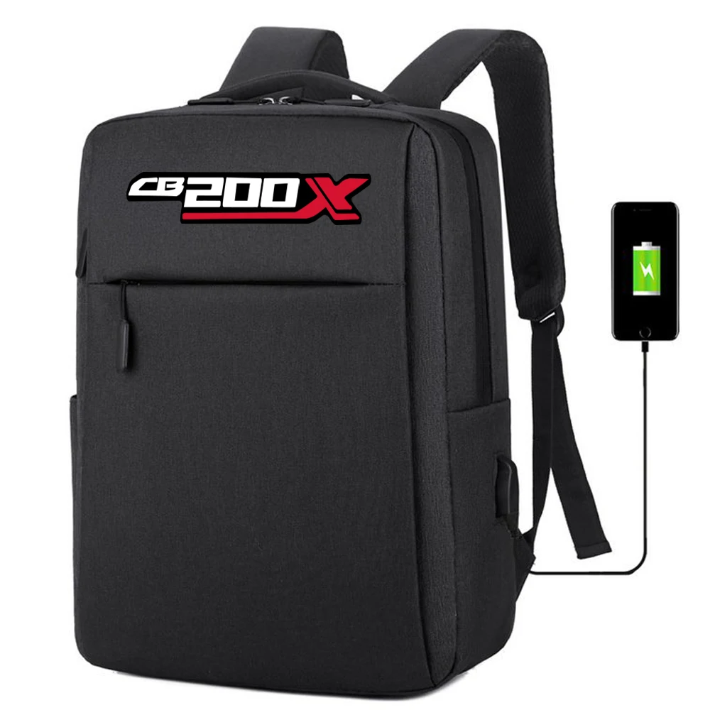 

FOR HONDA CB200X CB 200X CB-200X New Waterproof backpack with USB charging bag Men's business travel backpack