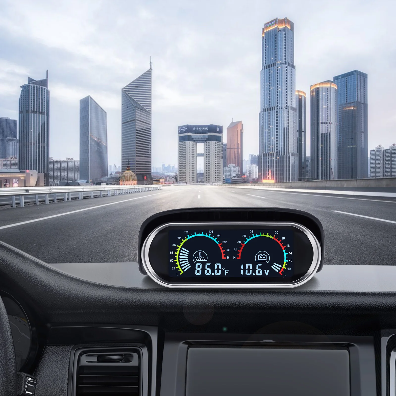 2-в-1 ЖК-измеритель температуры воды с датчиком 26 мм 40