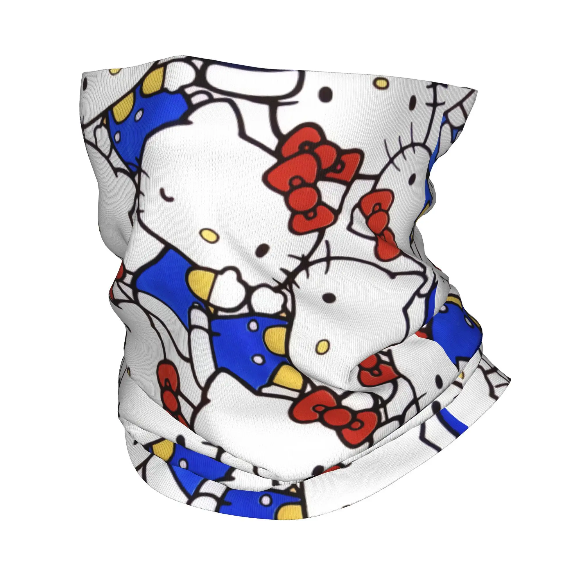 Пользовательские Hello Kitty Cat Манга мультфильм бандана шейные гетры ветрозащитный
