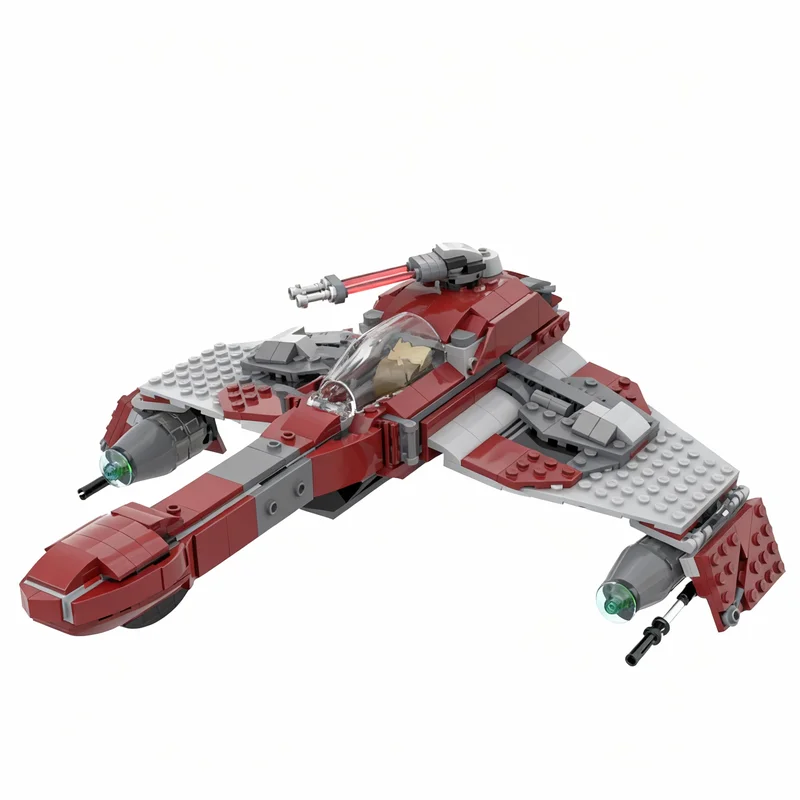 Набор для сборки модели звездолета MOC Star Battle Jek Stealth Starfighter Ahsoka, 427 деталей, конструктор, архитектурная модель, подарок на Рождество, идея для самостоятельной сборки (art.: 3920dc70a91bb) - 3920dc70a91bb