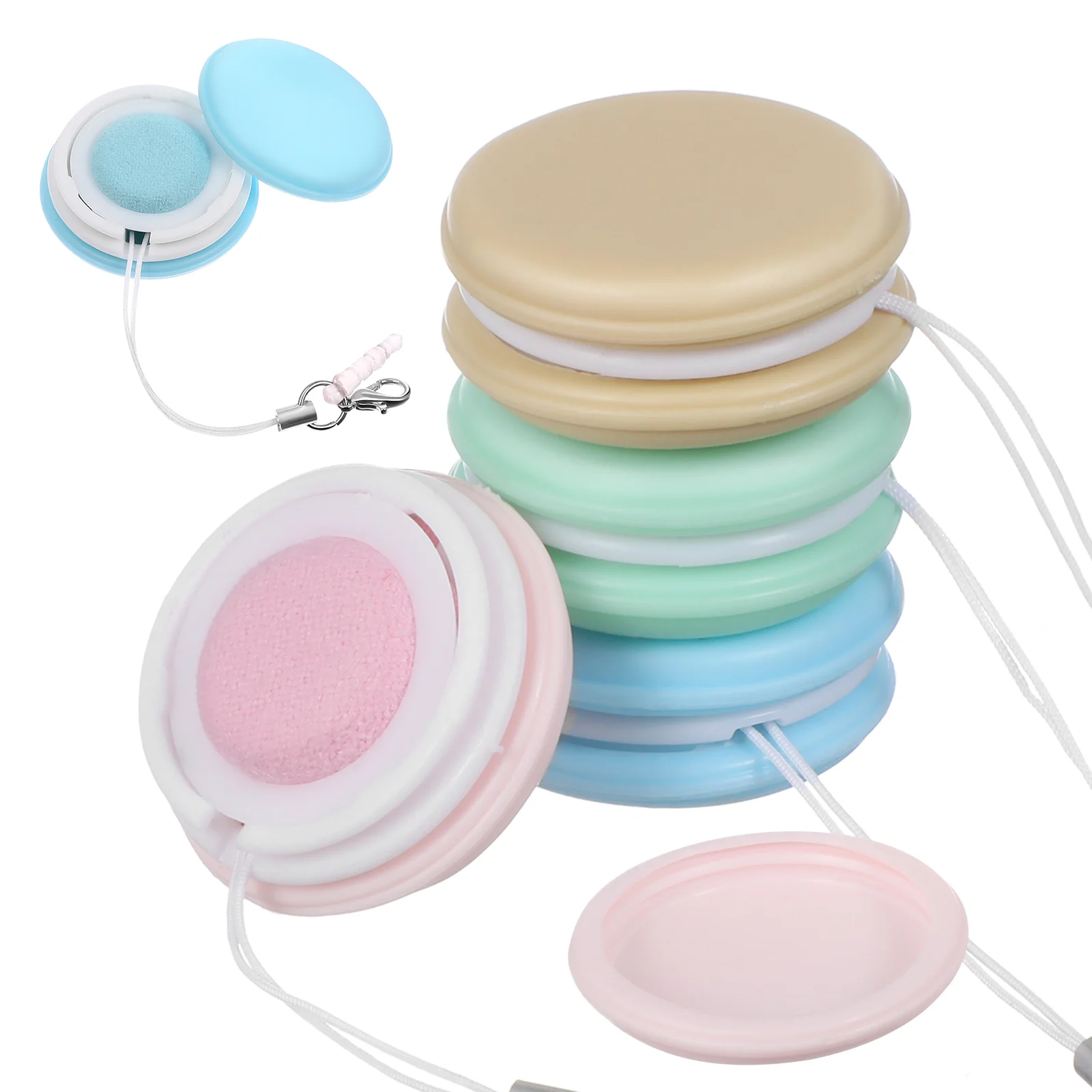 

Macaron Shape Smartphone Screen Cleaners Macaron Cleaning Cloth Cellphone Lanyards Screen Cleaner Gift (Random Color)