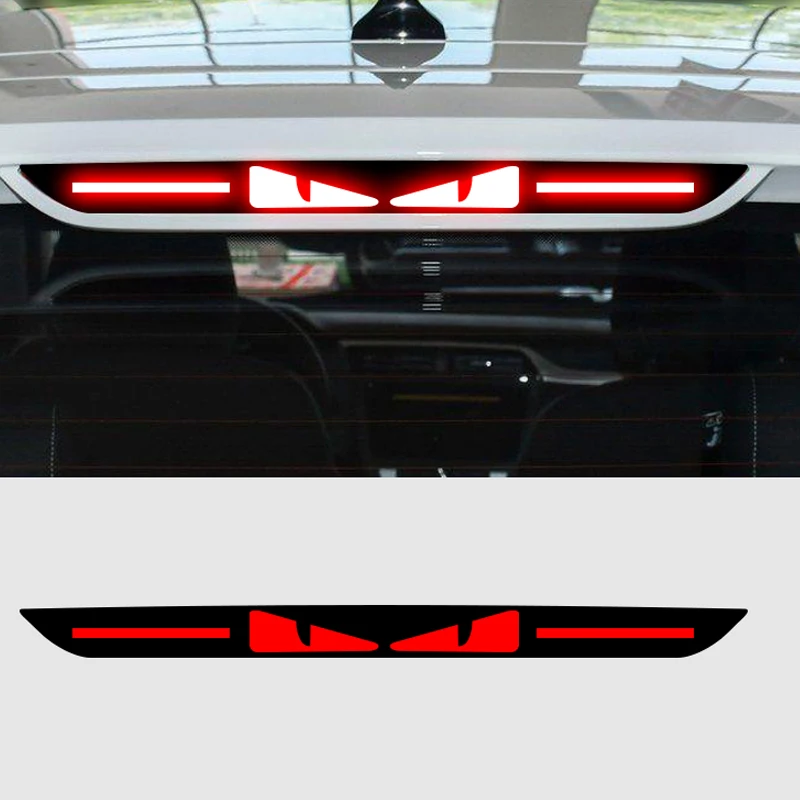 For MG Logo MG HS 18-22 Car Sticker Accessories Taillight Brake Lights Lamp Protector Carbon Fiber Covers Styling With Original
