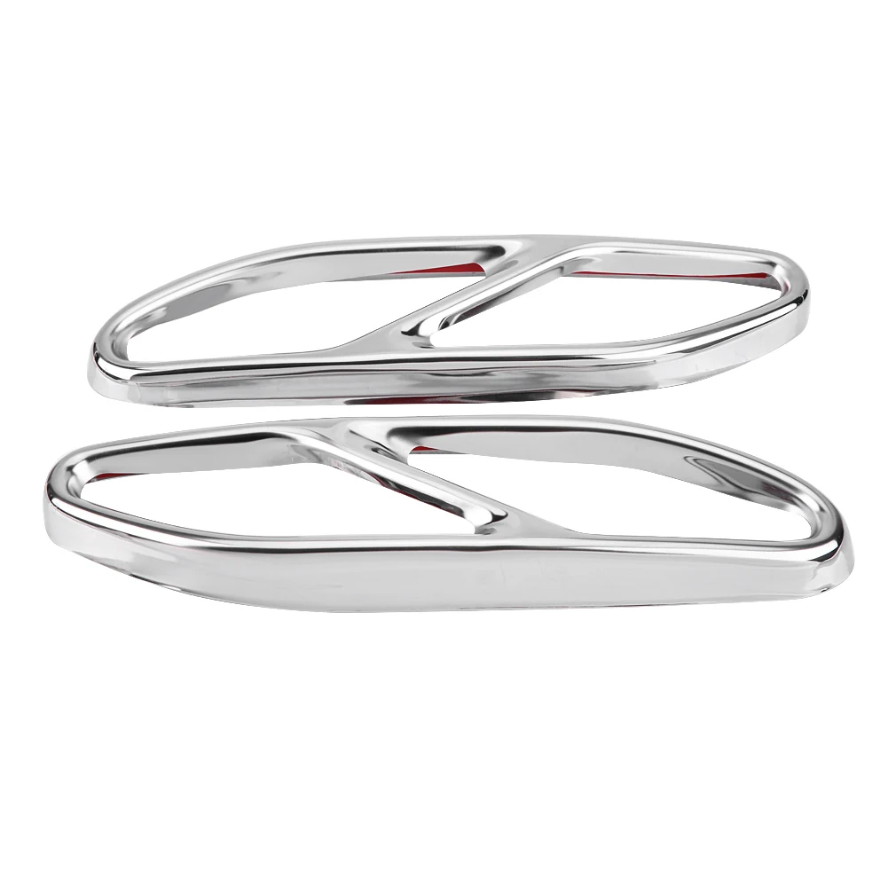 

2Pcs Car Stainless Steel Silver Exhaust Tailpipe Cover Trim for Mercedes Benz S Class W222 2018 Tailpipe Tailpipe Tailpipe