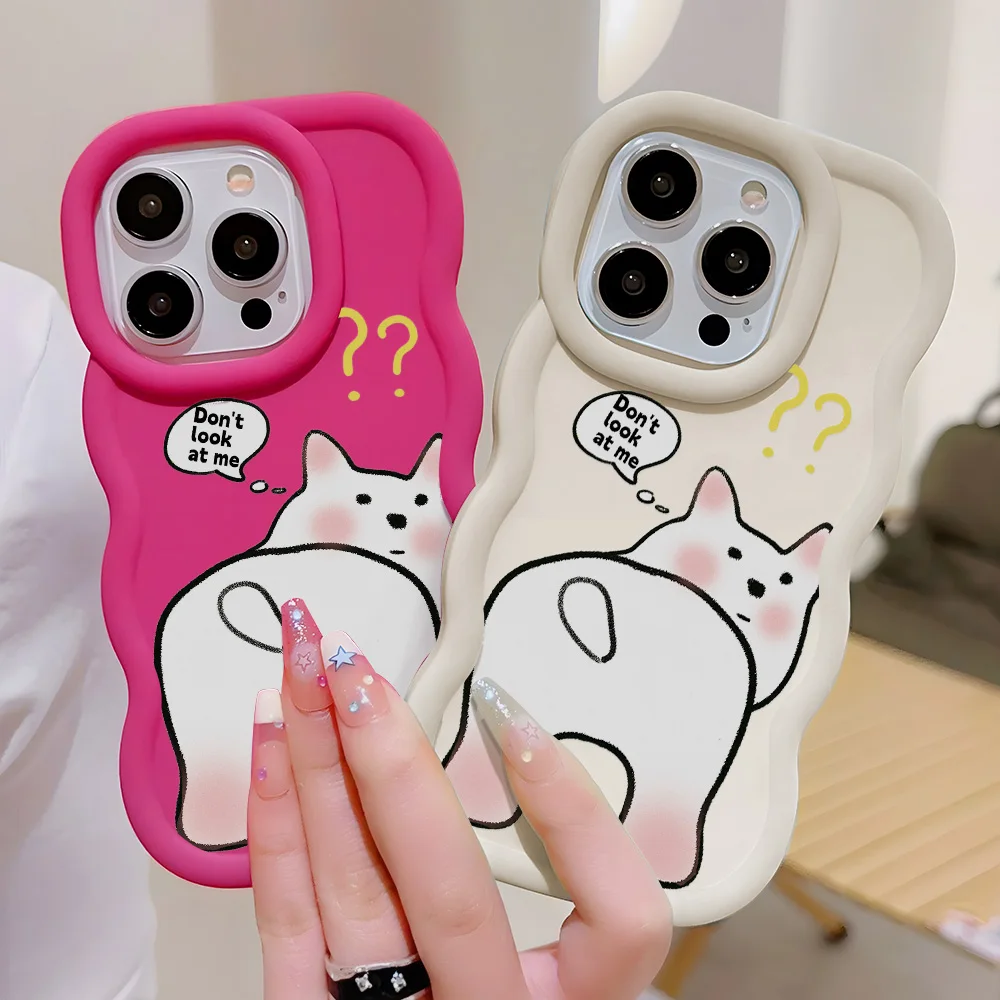 Силиконовый чехол для iPhone 11 13 14 15 12 Pro Max XR X XS 6 7 8 Plus SE 15pro 13pro с медведем кошкой