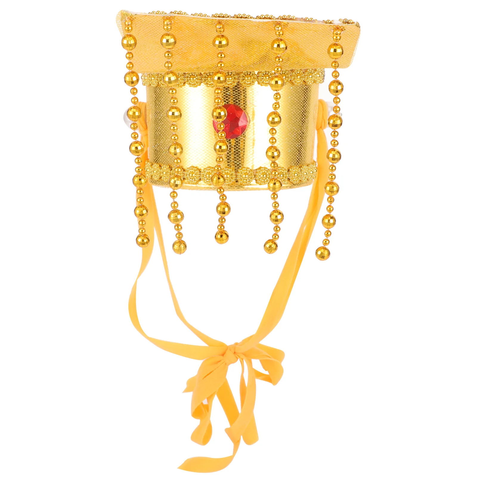

Chinese Emperor Hat Emperor Cosplay Costume Ancient Royal Emperor Headwear With Beads Asian Emperor Cap For Adult Kids Role
