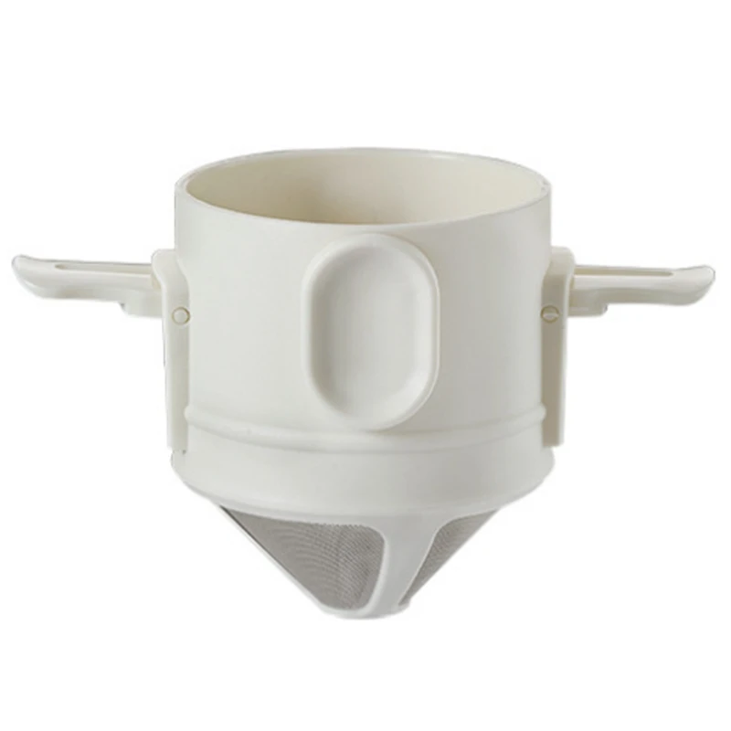 

Foldable Reusable Coffee Filter Coffee Maker Mesh Holder Stainless Steel Machine for Household Kitchen Coffee Tools, B