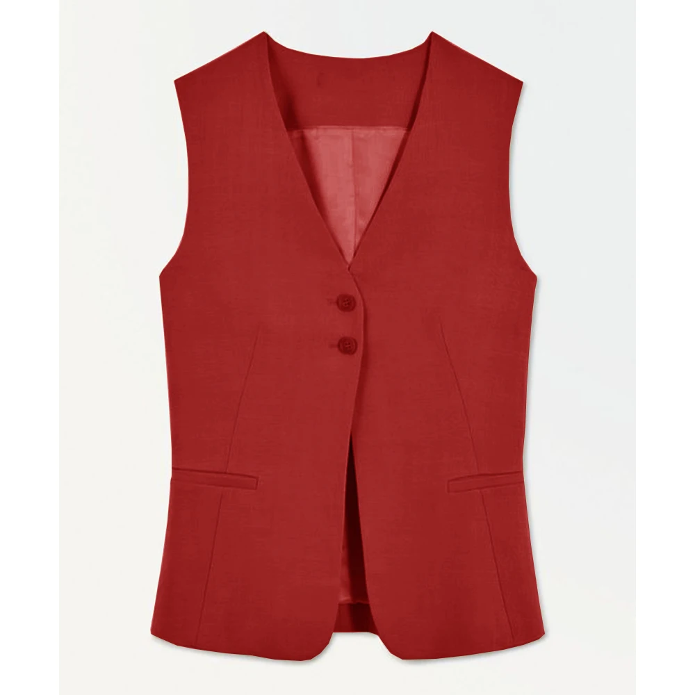 Женский жилет верхняя одежда облегающий однобортный Повседневный модный