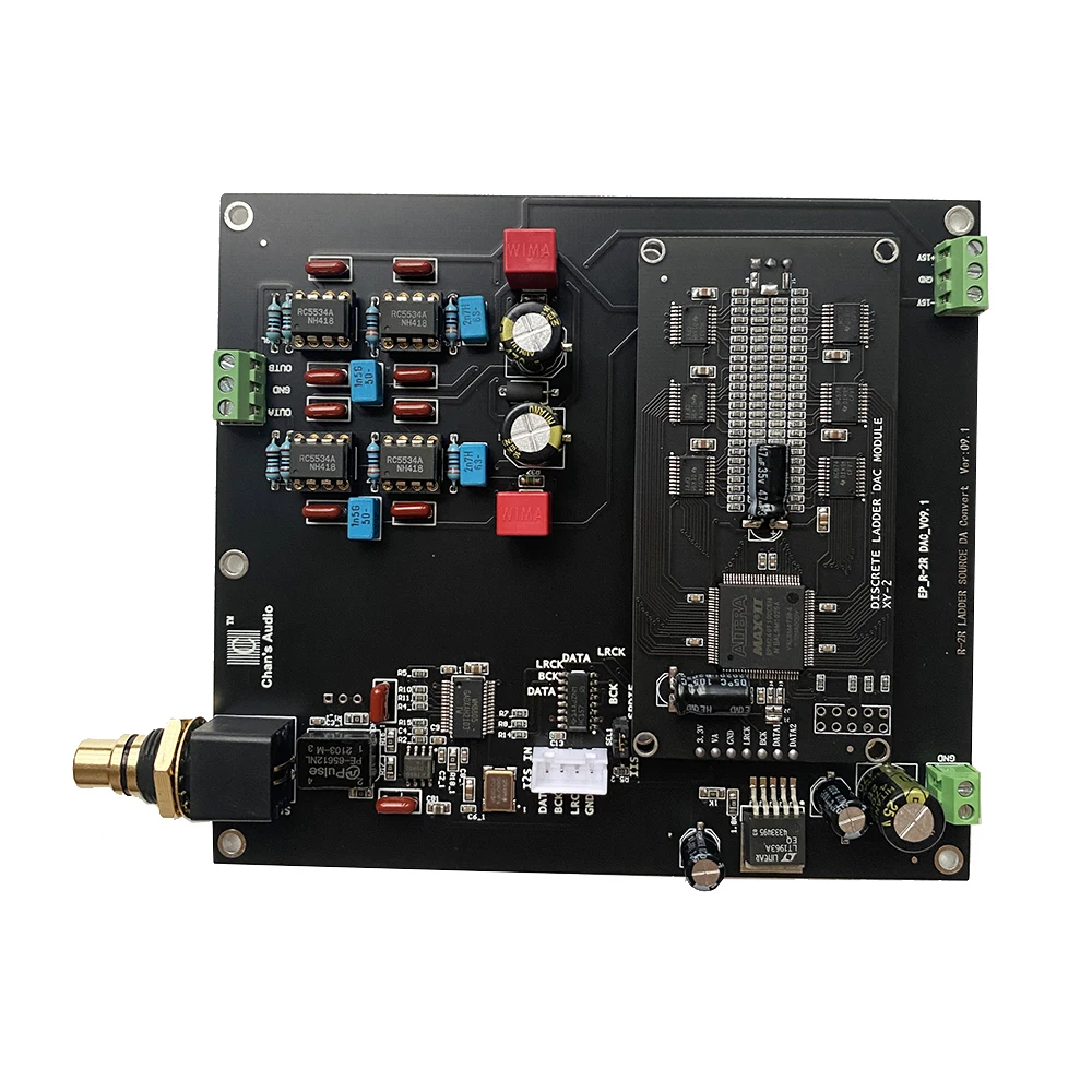 

Nvarcher R2R decoder board PCM24-bit discrete resistance ladder decoder board positive and negative DAC complementary type