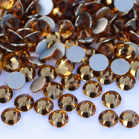 HiSwaro 5A Light Colorado Topaz стеклянные стразы SS3-SS50